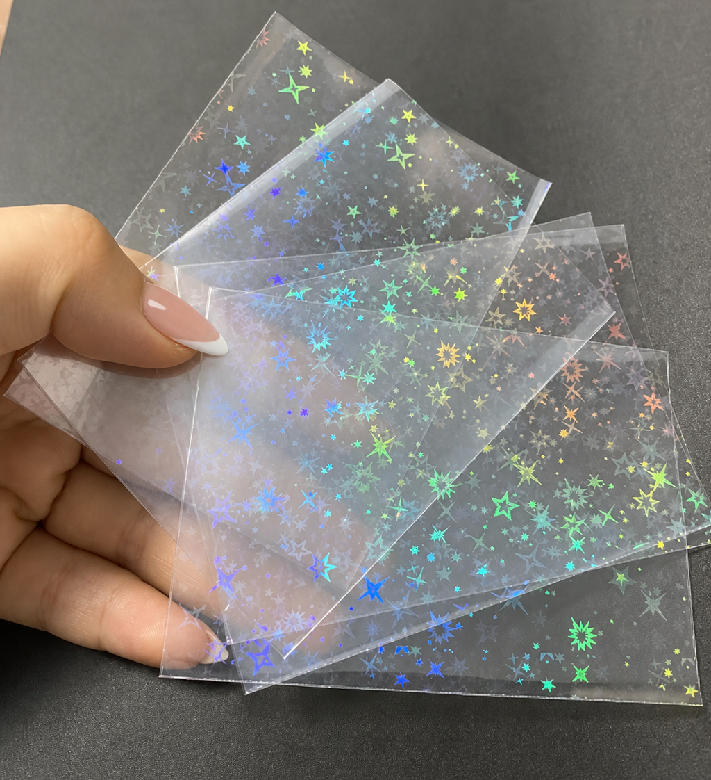 Mixed Pack of 75 Holographic TCG/Pokemon Card Sleeves