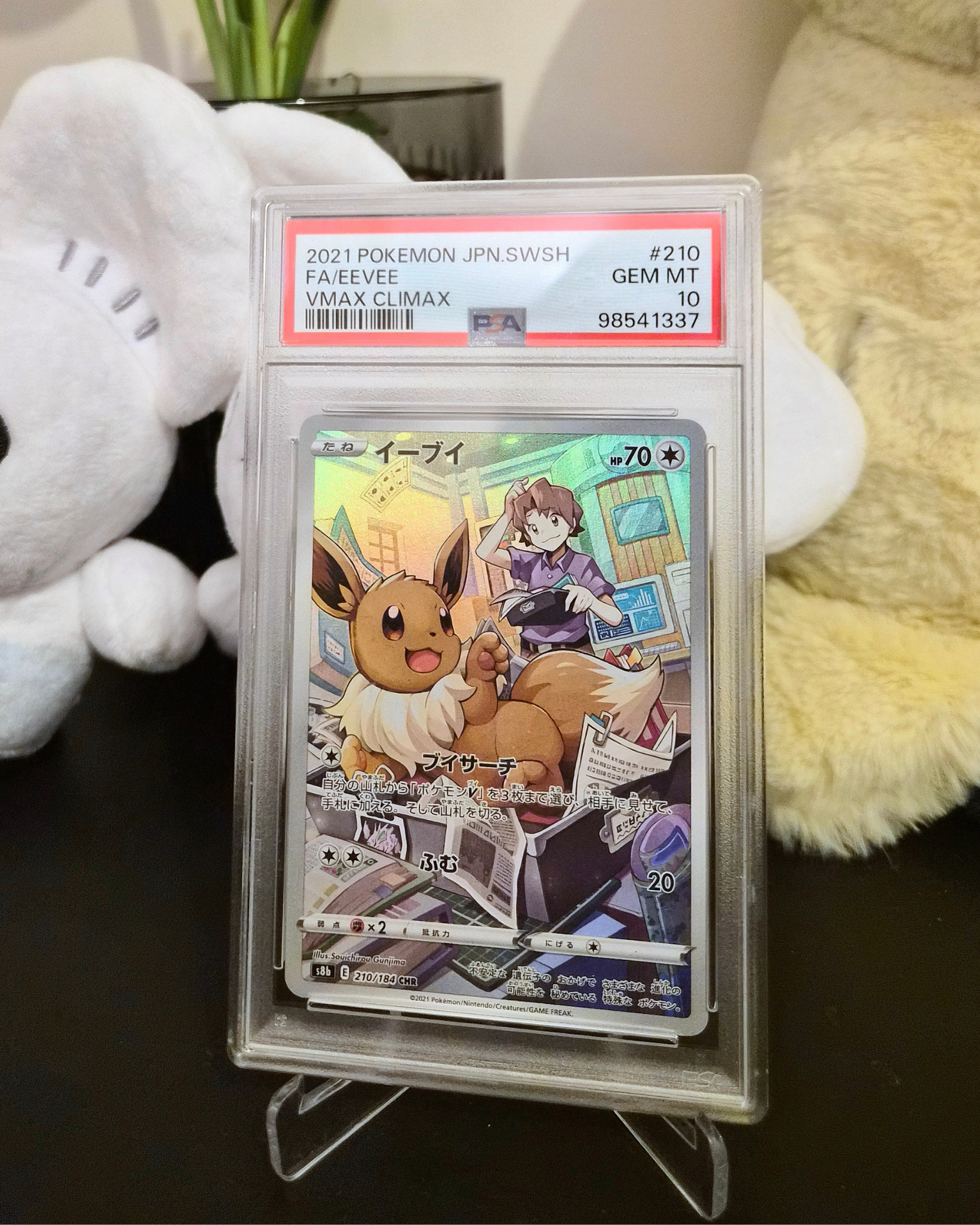 PSA 10 Graded Eevee 210/184 CHR - Japanese Pokemon Card - VMAX Climax s8b
