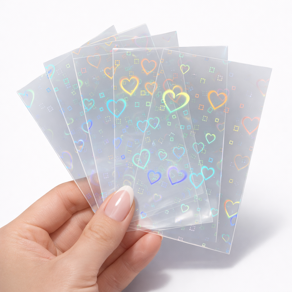 Holo Mixed Heart Sleeves