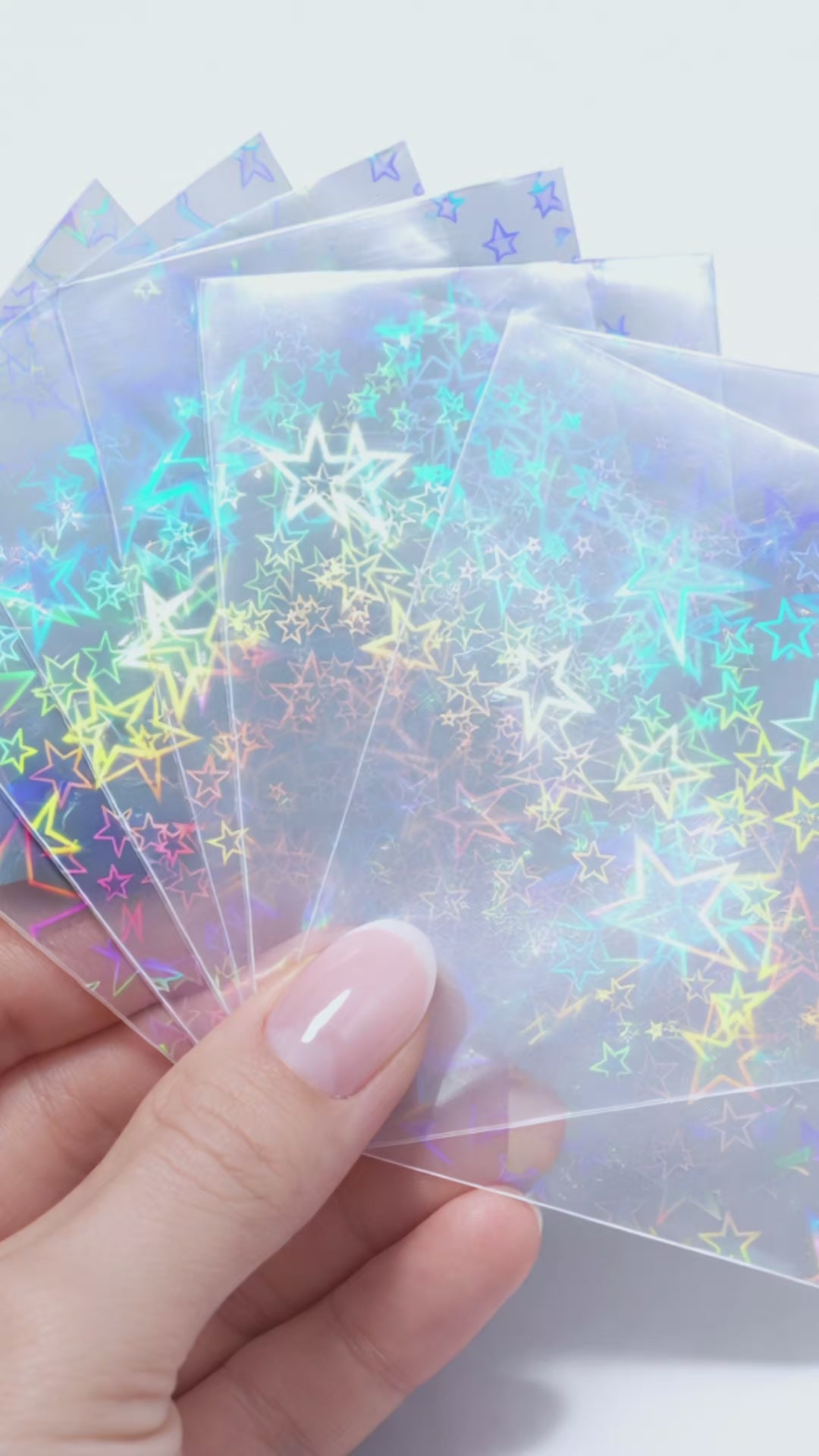 Tiktok of Holographic TCG Sleeves - Totes Cute