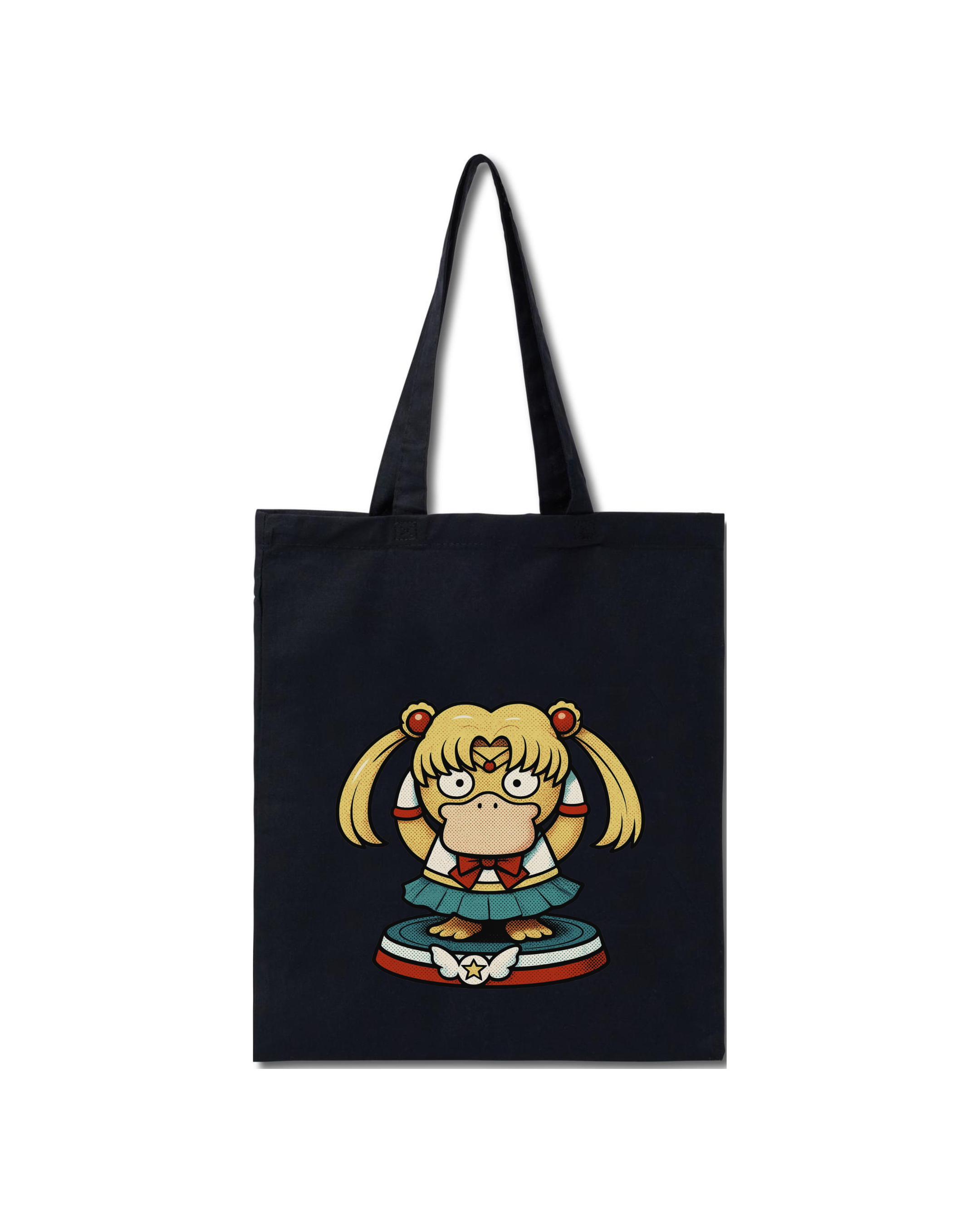 Sailor Moon X Psyduck Canvas Tote Bag